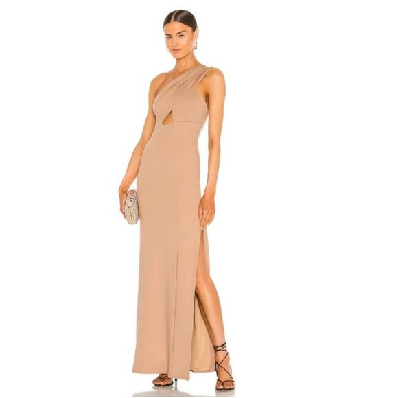 NEW Lovers and Friends Size XS Stacey One shoulder Dress in Mauve REVOLVE - Picture 1 of 4